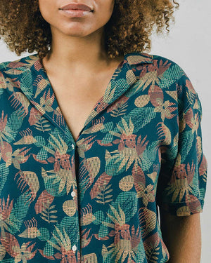 Blouse Flower Vichy Navy