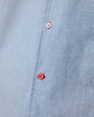 Pinstripes Aloha Shirt Blue