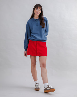Brava Gum Polo Sweatshirt Indigo