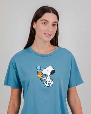 Peanuts Icecream Oversize Tee Blue