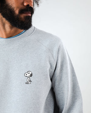 Peanuts Snoopy Regular Sweatshirt Grey Melange