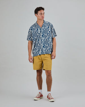 Sombrillas Aloha Shirt Blue