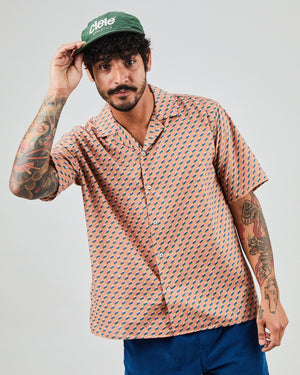 Icecream Sandwich Aloha Shirt Blue