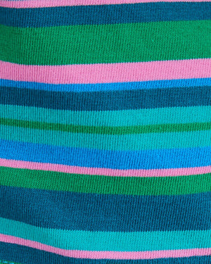 Stripes Boxy Tee Blue