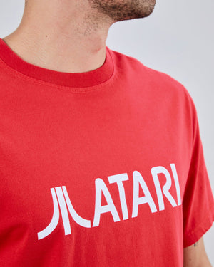 Atari Classic Logo Oversize T-Shirt Red