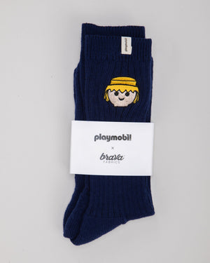 Playmobil Ribbed Socks Navy