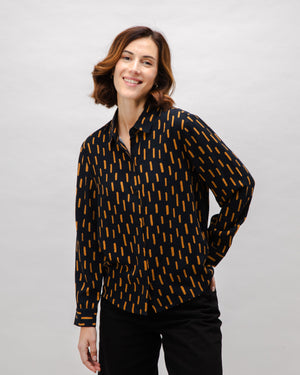 Mist Viscose Blouse Black