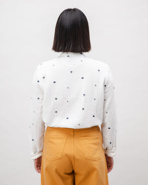 Bloom Boho Cotton Blouse Ecru