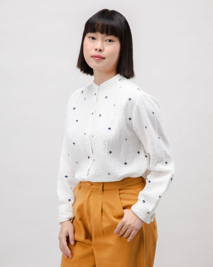Bloom Boho Cotton Blouse Ecru