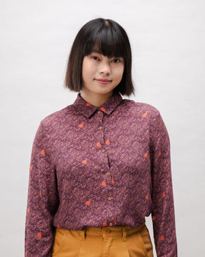 Dusk Viscose Blouse Grape