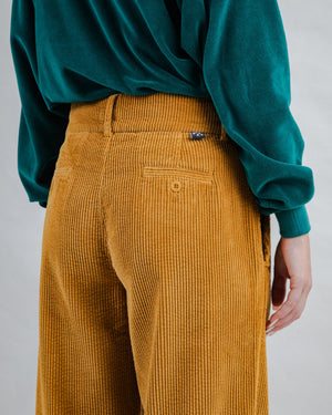 Corduroy Pleated Pants Camel