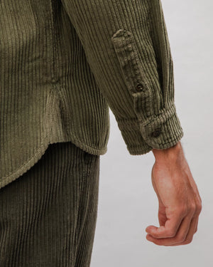 Corduroy Overshirt Stone Green