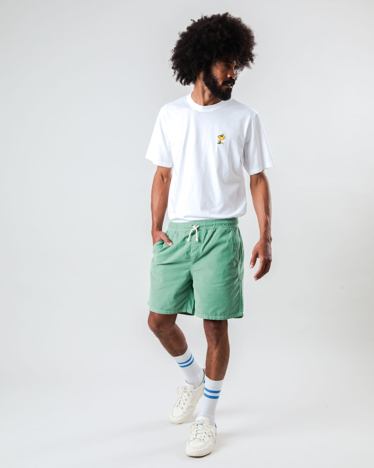 Baby Cord Short Light Green