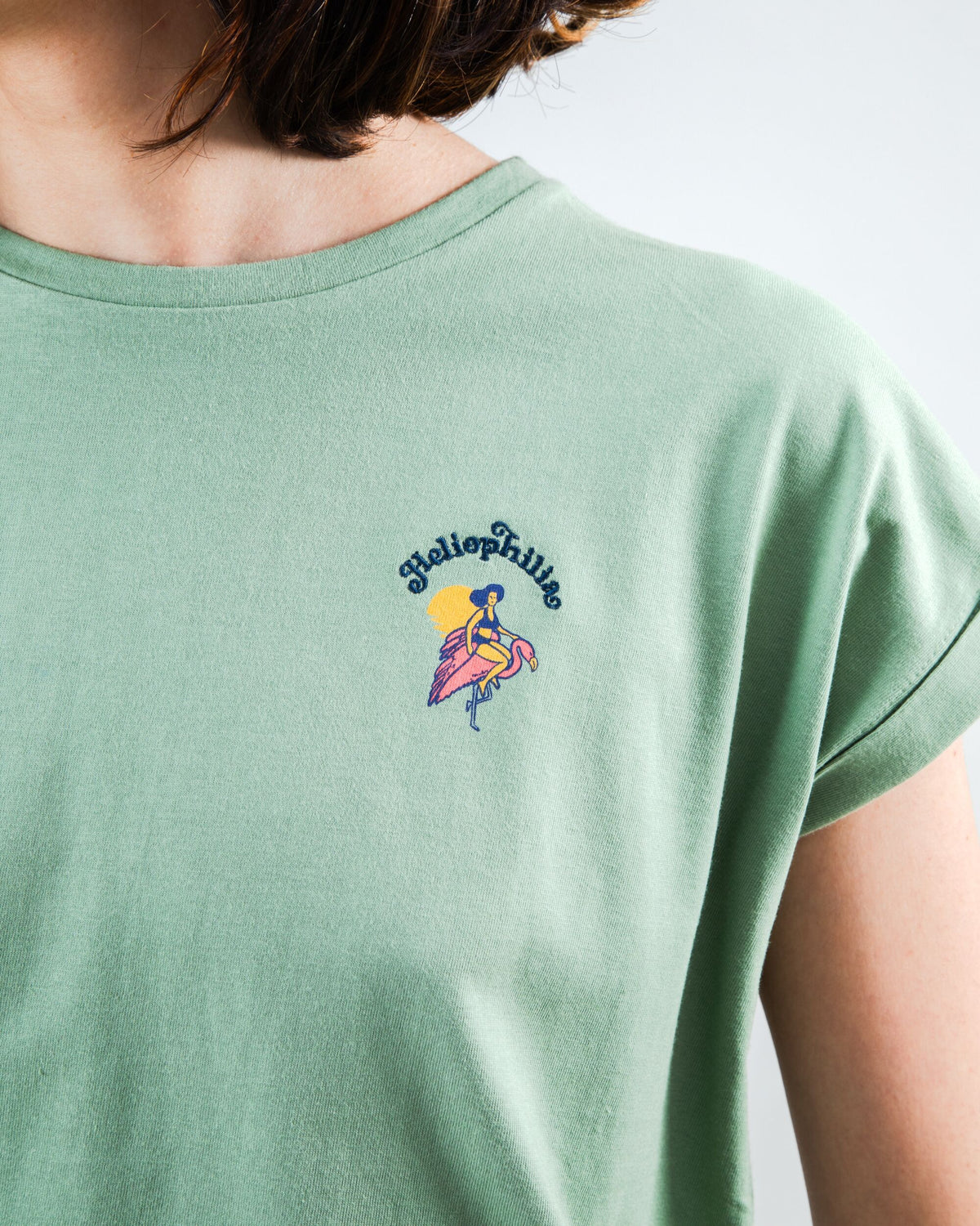 Helios Scoop Tee Green