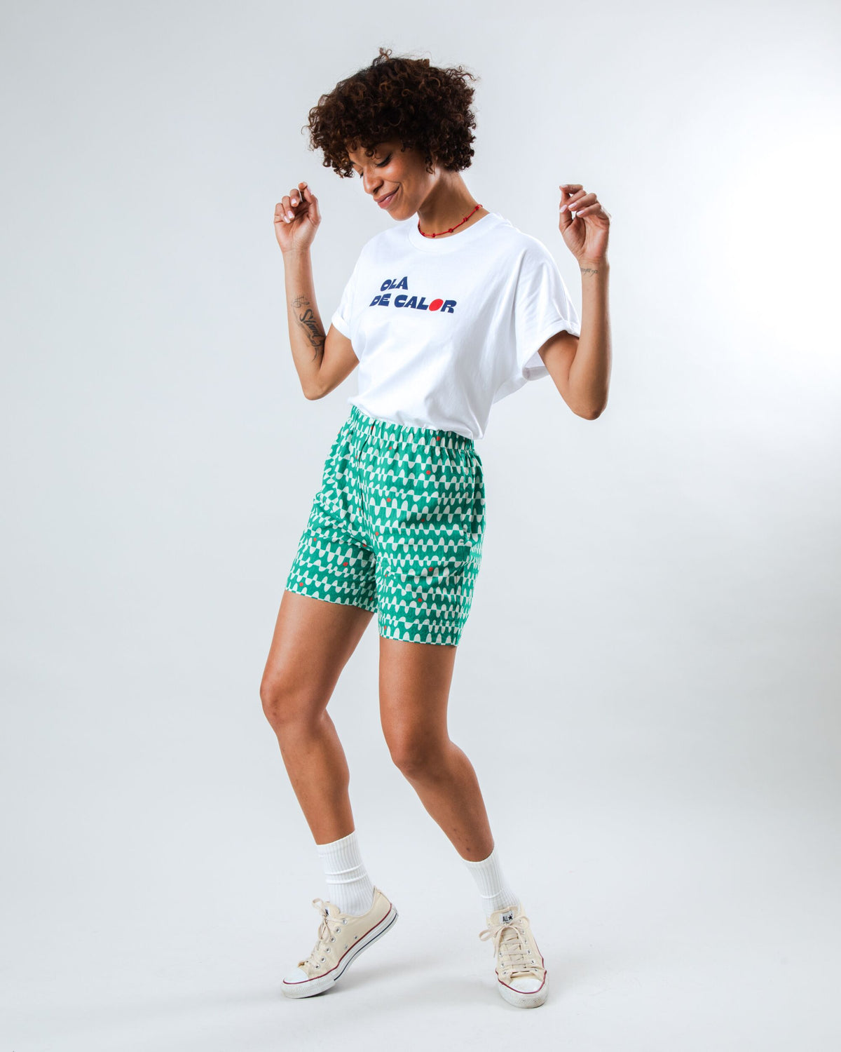 Ola de Calor Oversize Tee  White
