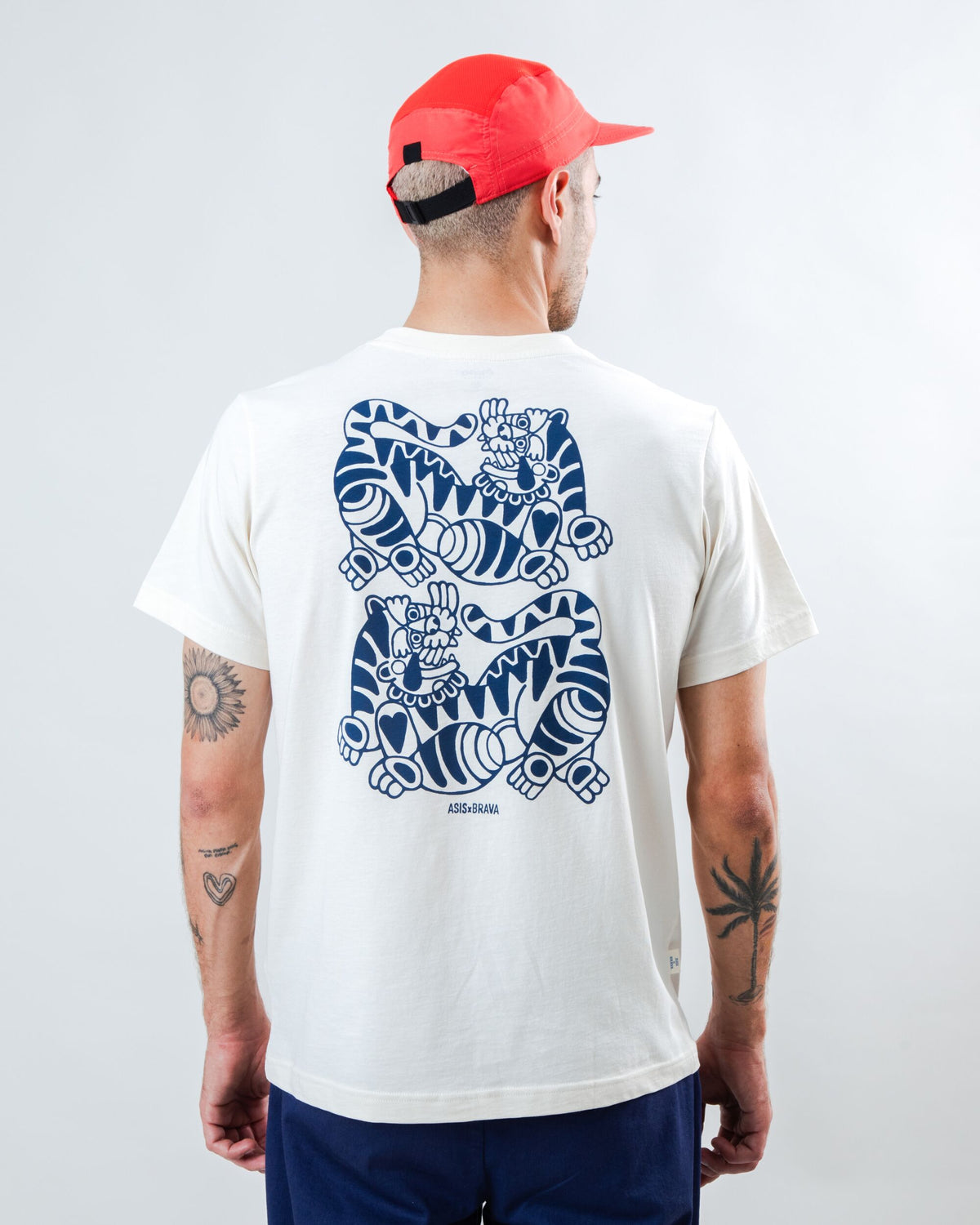 Asis Percales Tigris Regular T-Shirt Ecru