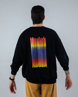 Kodak Color Oversize Sweatshirt Black