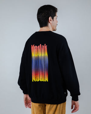 Kodak Color Oversize Sweatshirt Black