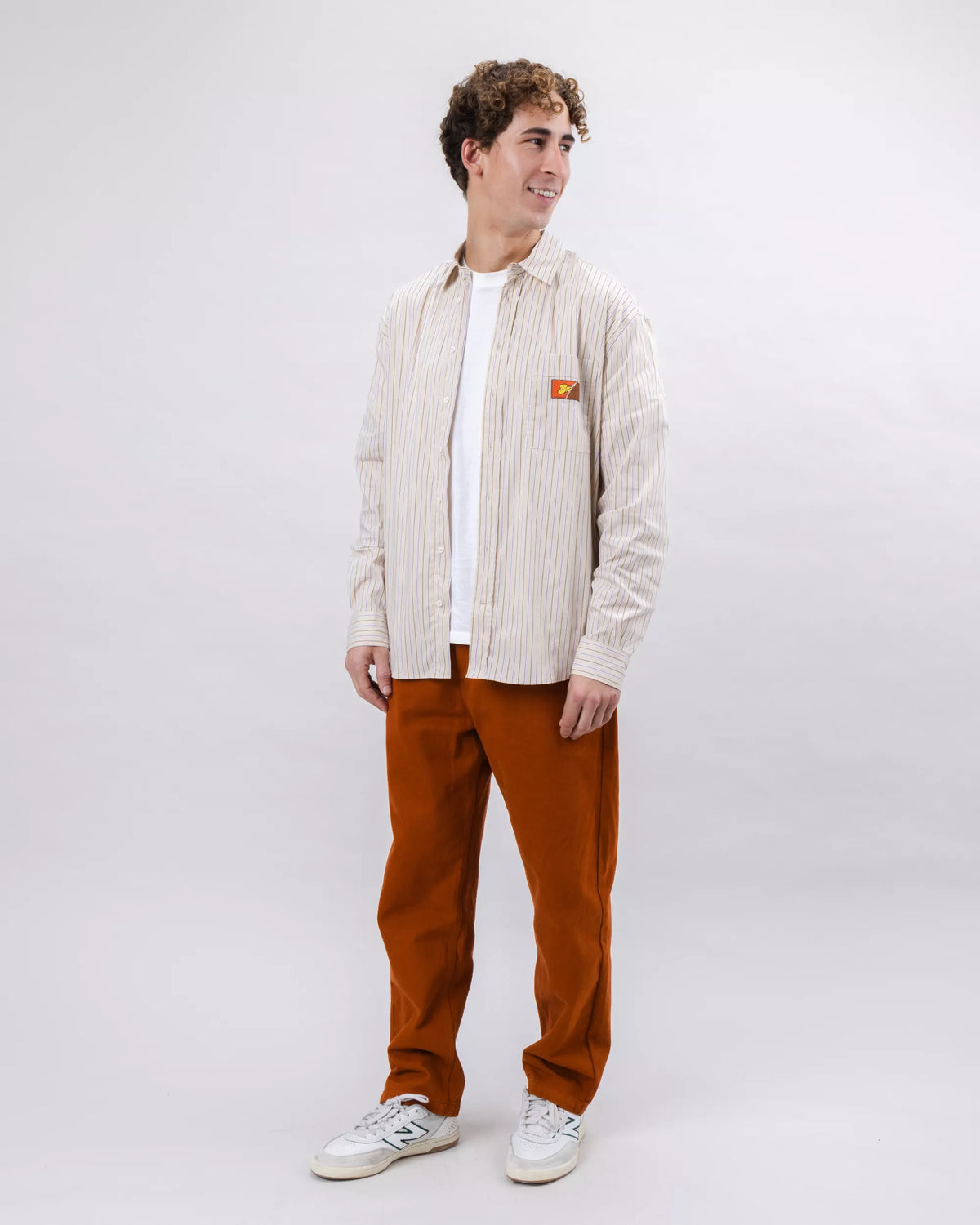 Relaxed Stripes Choco Shirt