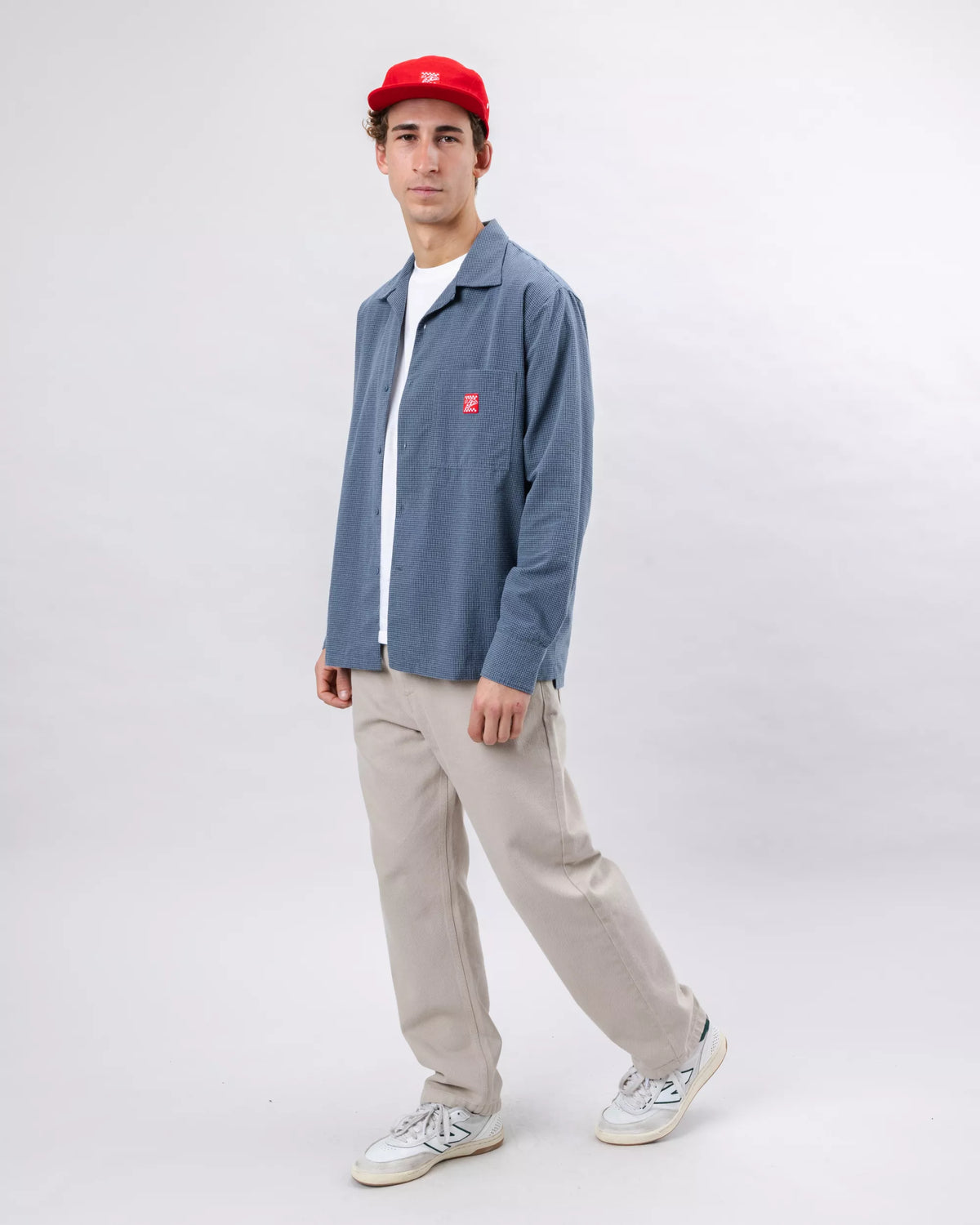 Oversize Checks Pizza Shirt