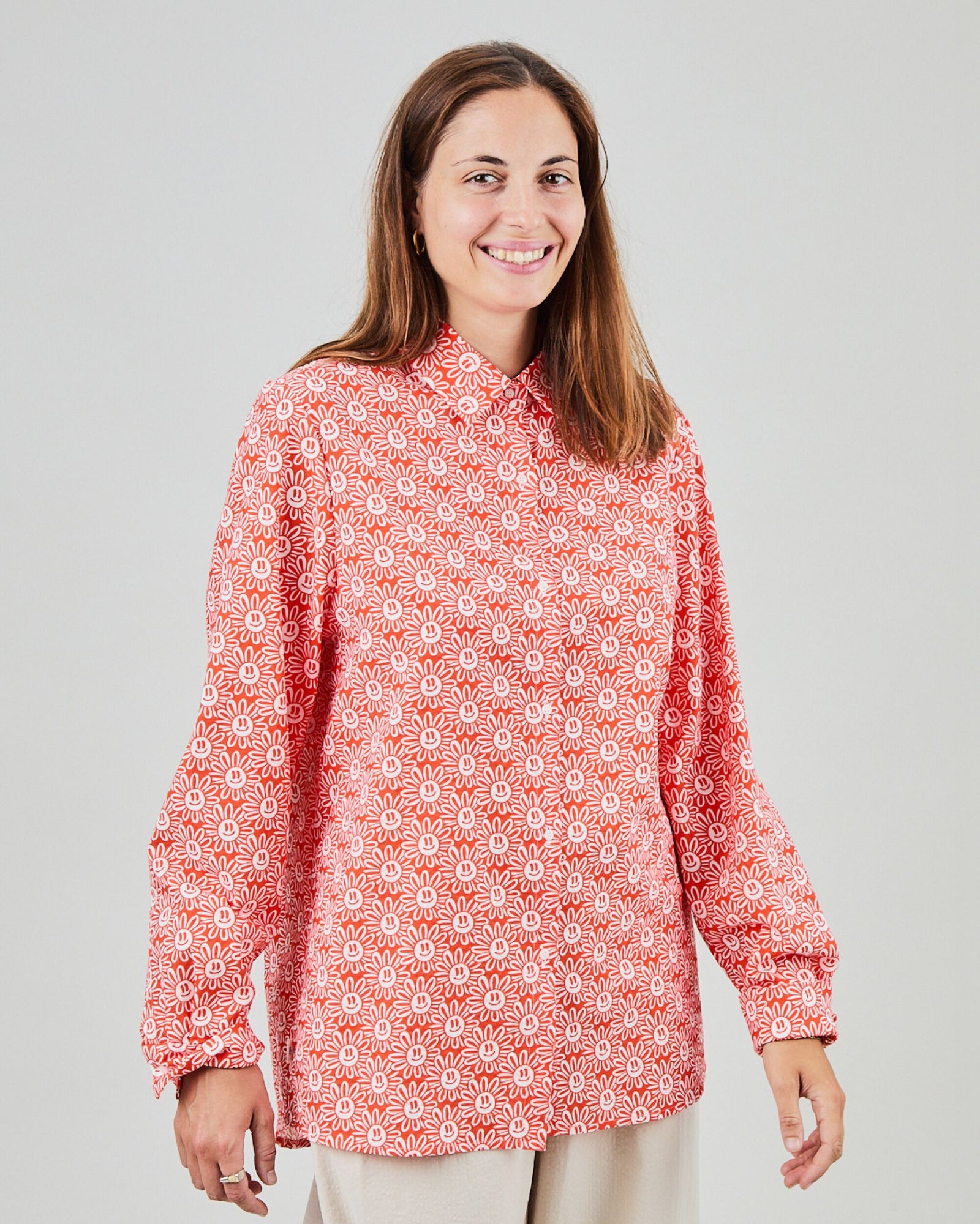 Asis Percales Daisy Regular Blouse Red