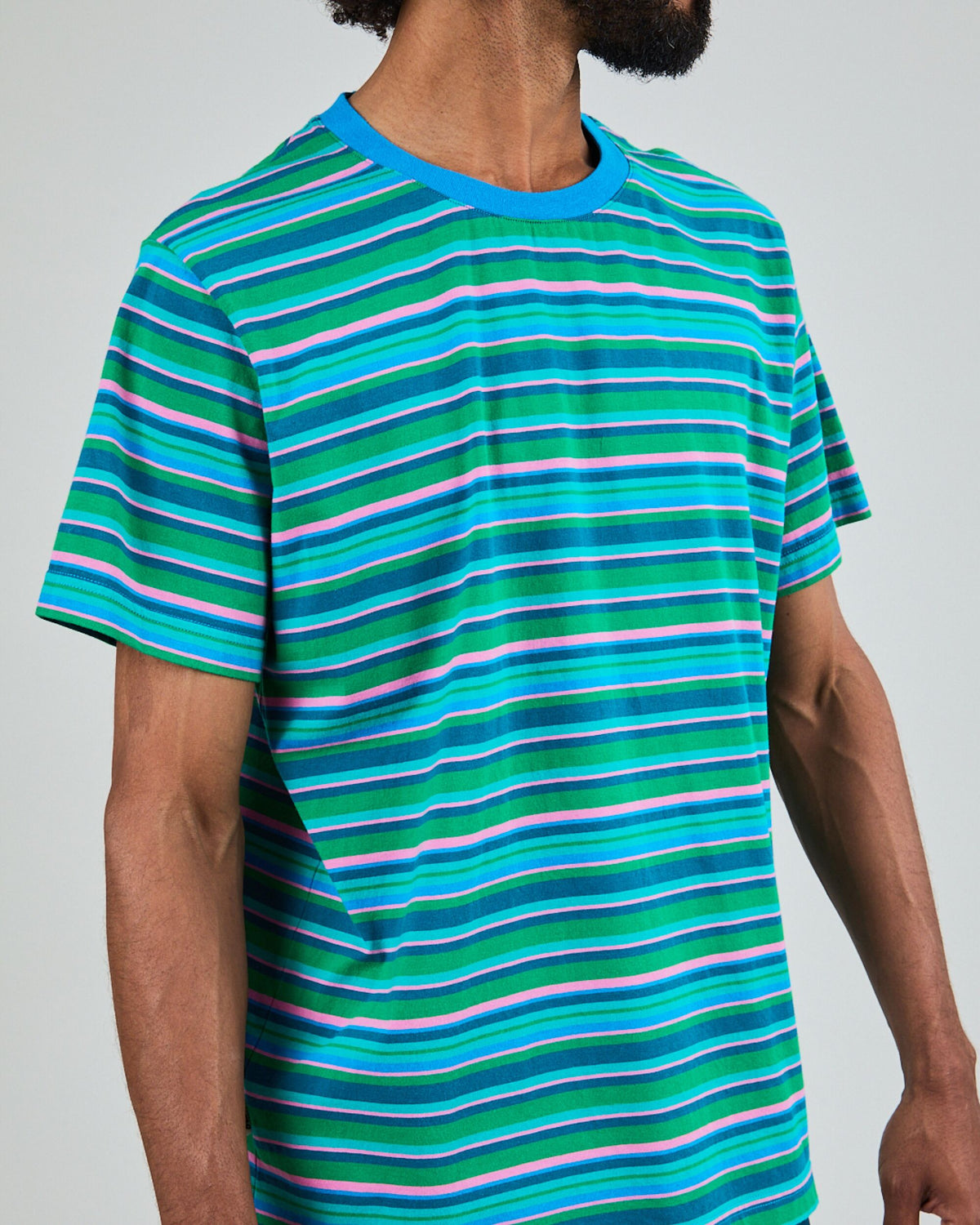 Stripes Regular T-Shirt Blue