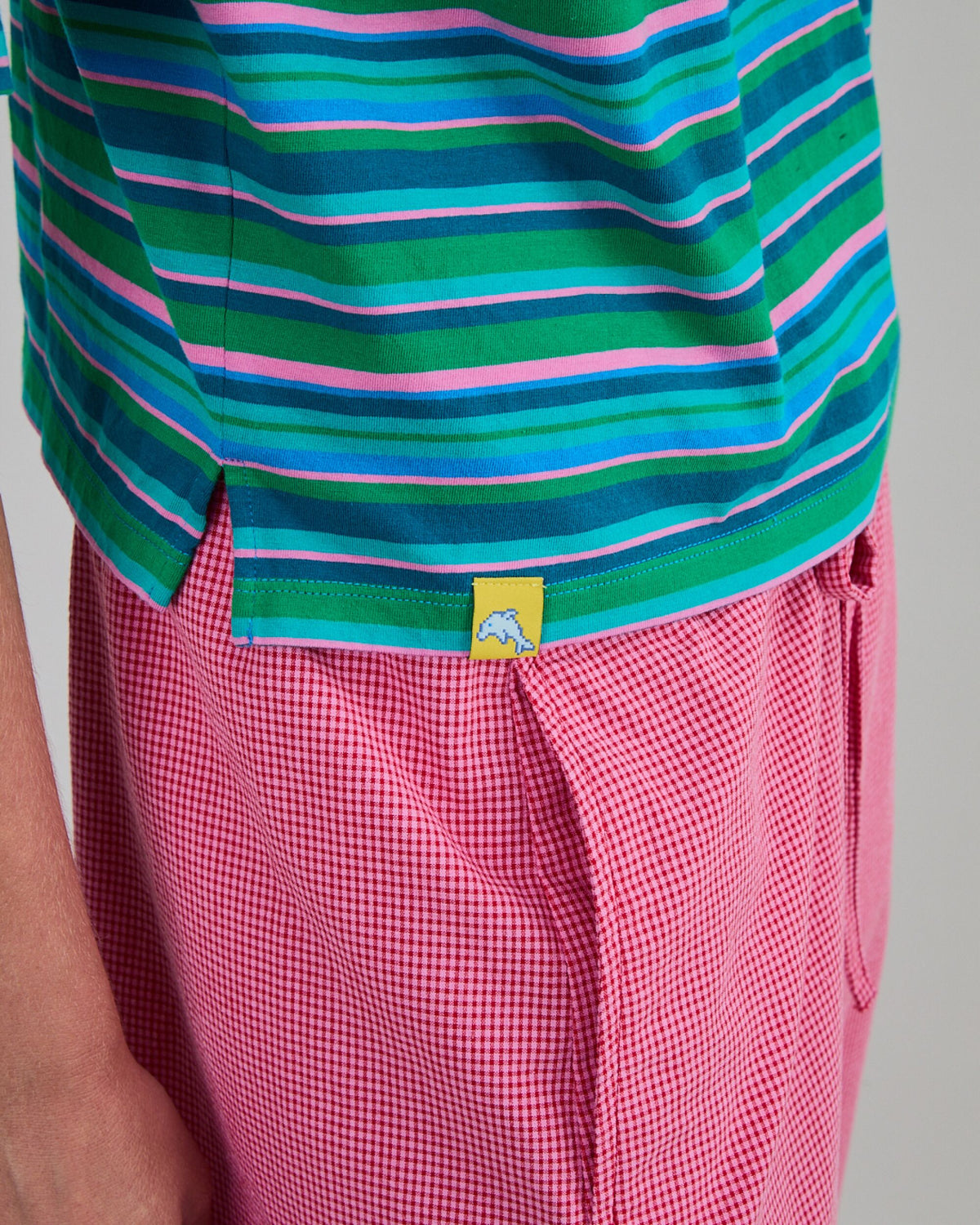 Stripes Boxy Tee Blue