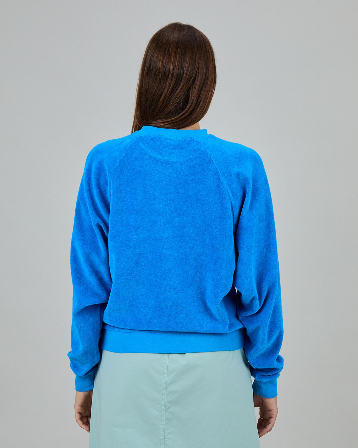 Terry Ranglan Sweatshirt Blue