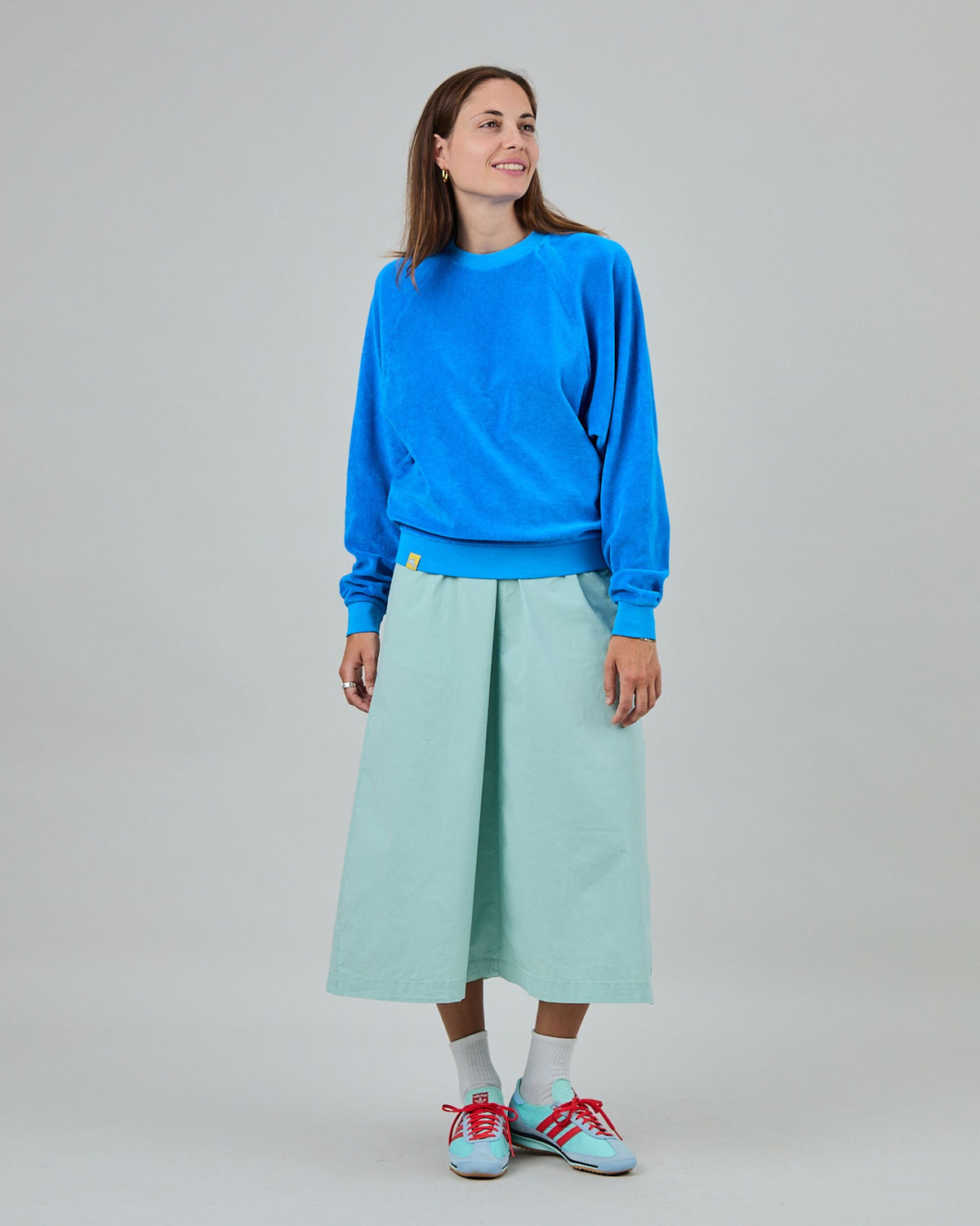 Terry Ranglan Sweatshirt Blue