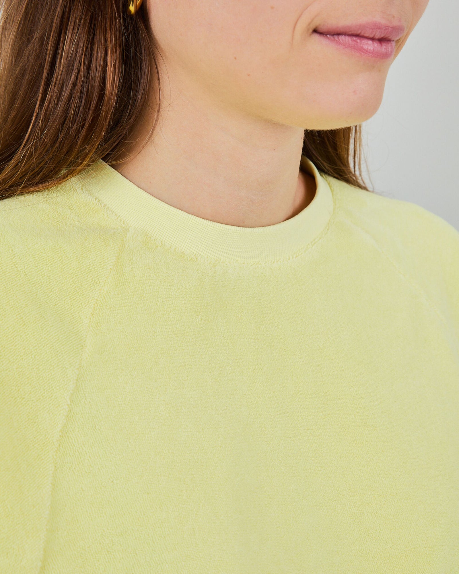 Terry Ranglan Sweatshirt Yellow