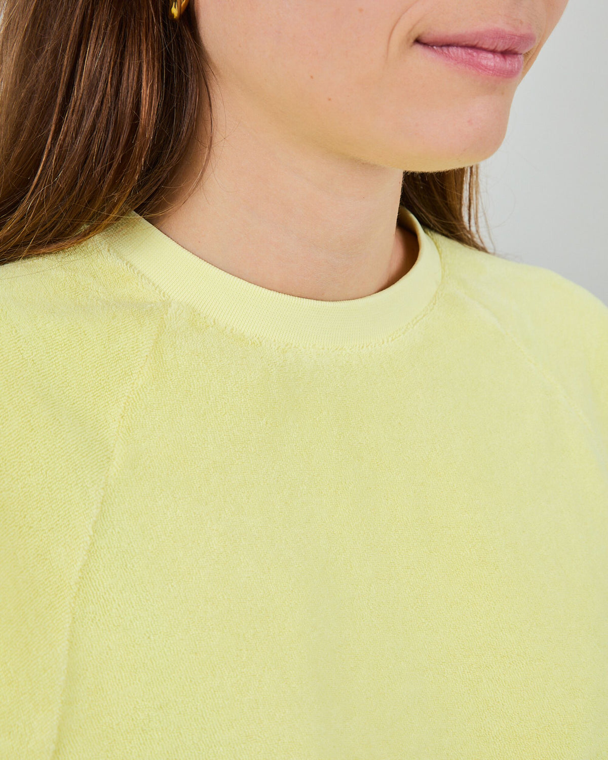 Terry Ranglan Sweatshirt Yellow