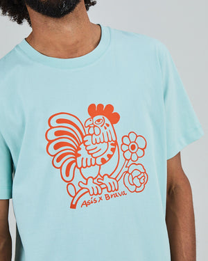 Asis Percales Kikiriki Oversize T-Shirt blue