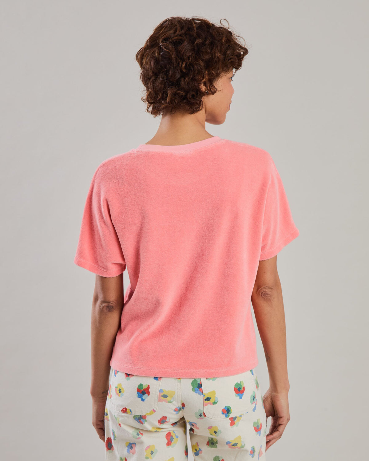 Terry oversize Tee Peach