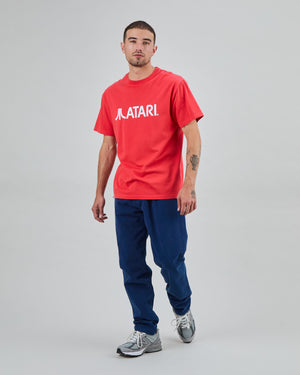 Atari Classic Logo Oversize T-Shirt Red