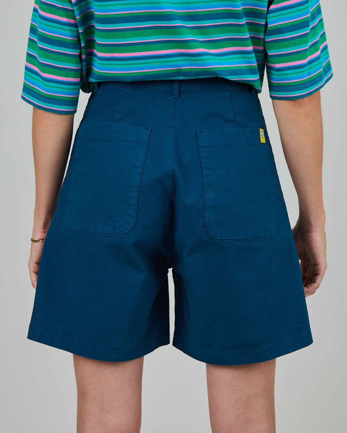 High Waist Shorts Blue