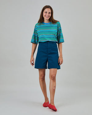 High Waist Shorts Blue