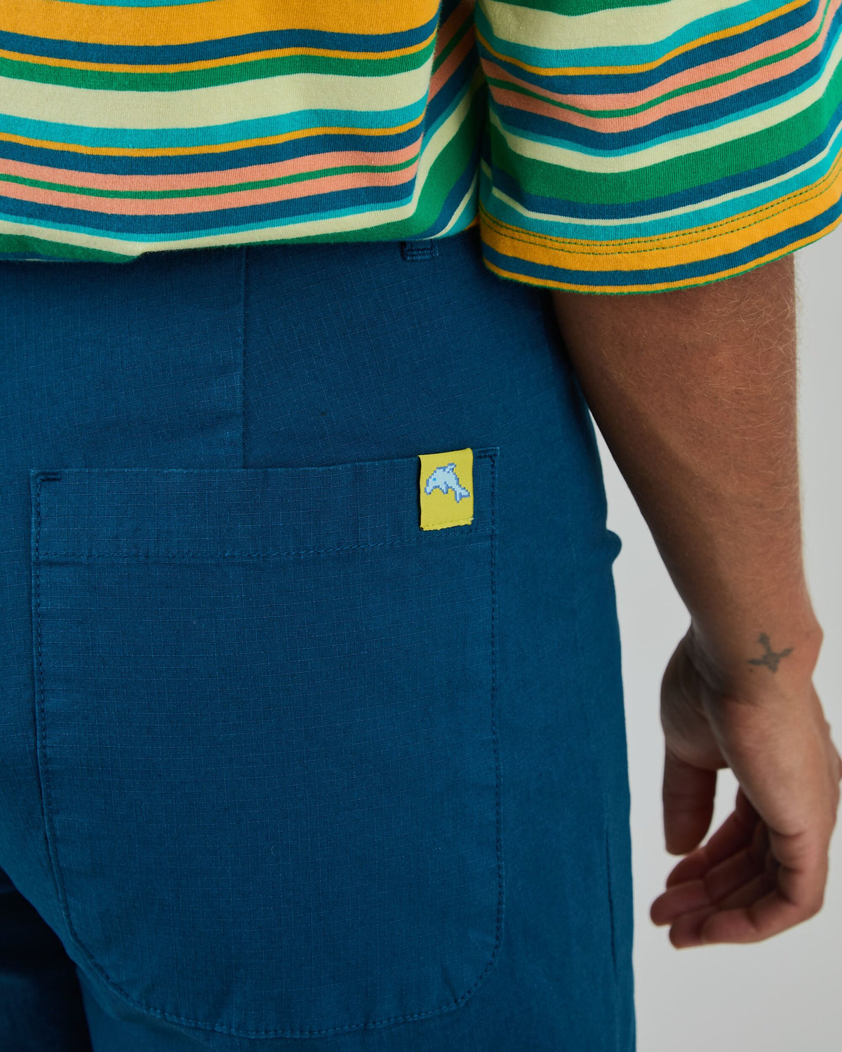 High Waist Shorts Blue