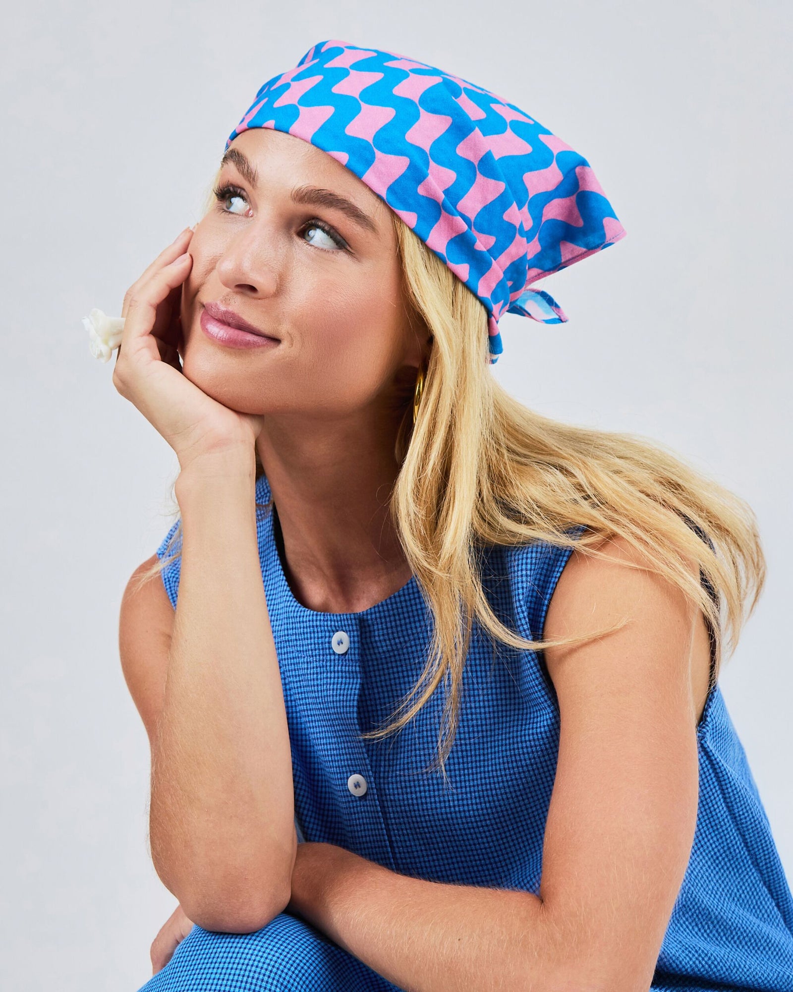 Wavy Stripes Cotton Scarf