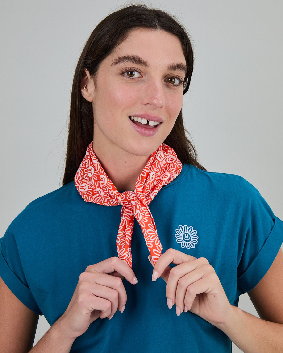 Asis Percales Daisy Cotton Scarf