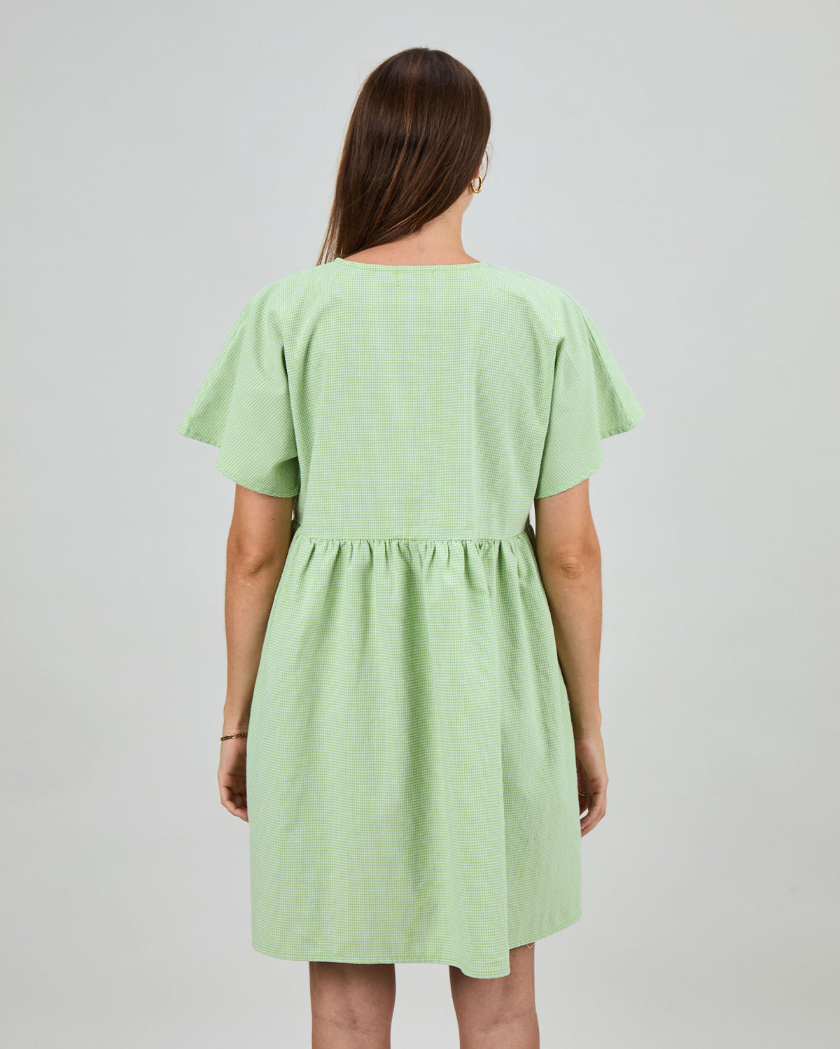 Checks Oversize Shorts Dress Green