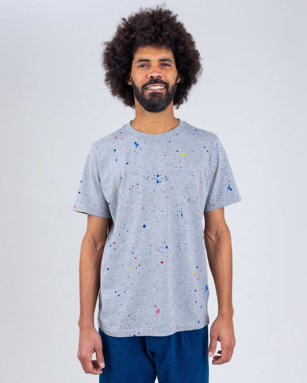 Splash Paint Tshirt Grey