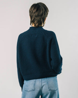 Moscow Cropped Sweater Navy