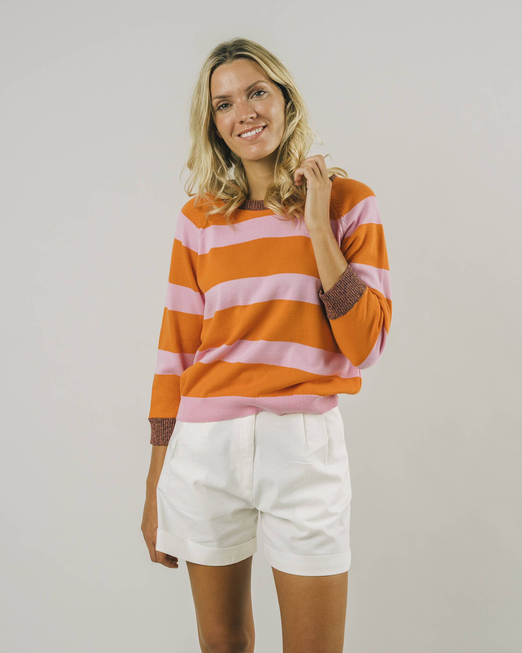 Stripes Sweater Orange