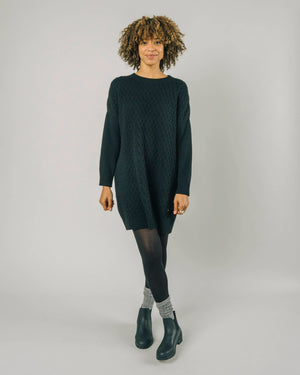 Knitted Wool Cashmere Dress Black