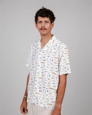Sabrosa Aloha Shirt White
