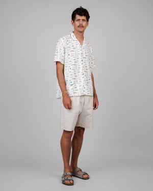 Sabrosa Aloha Shirt White