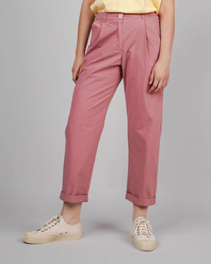 Elastic Pleated Chino Dusty Pink