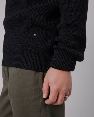 Waterfront Wool Sweater Black