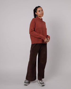 Perkins Wool Cropped Sweater Spice