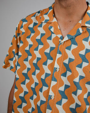 Big Tiles Aloha Shirt Topaz